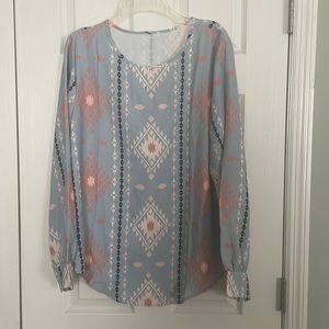 Women’s XL sky blue blouse